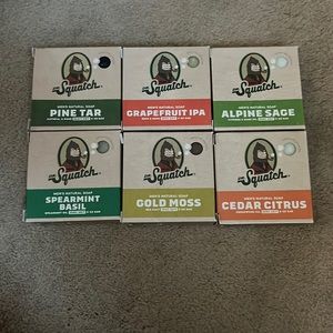 Pack of 6 Dr.Squatch soaps